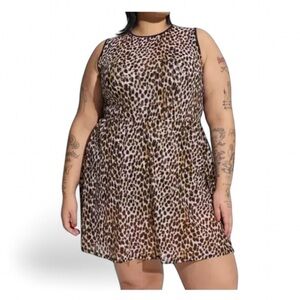 Torrid Leopard Print One Piece Swimsuit